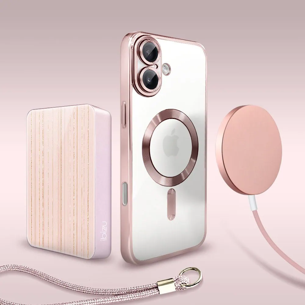Perfect Match do iPhone 17 - zestaw MagSafe Luxury Protect + akcesoria, różowy (7)