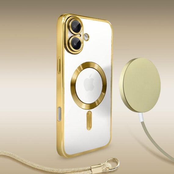 Perfect Match do iPhone 17 - zestaw MagSafe Luxury Protect + akcesoria, złoty (2)
