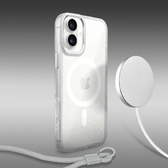 Perfect Match do iPhone 17 - zestaw Super Hybrid Sparkle + akcesoria, srebrny (1)