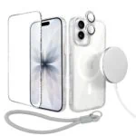 Perfect Match do iPhone 17 - zestaw Super Hybrid Sparkle + akcesoria, srebrny (10)