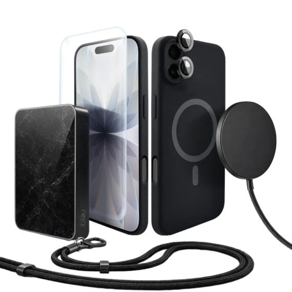 Perfect Match do iPhone 17 - zestaw silikonowe z MagSafe + akcesoria, czarny (3)