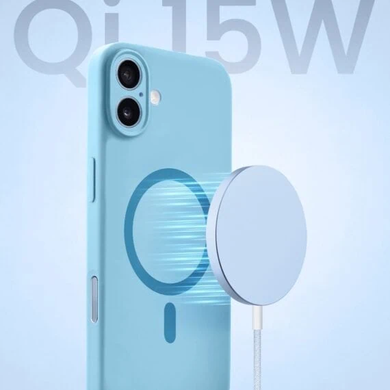 Perfect Match do iPhone 17- zestaw silikonowe z MagSafe + akcesoria, niebieski (7)