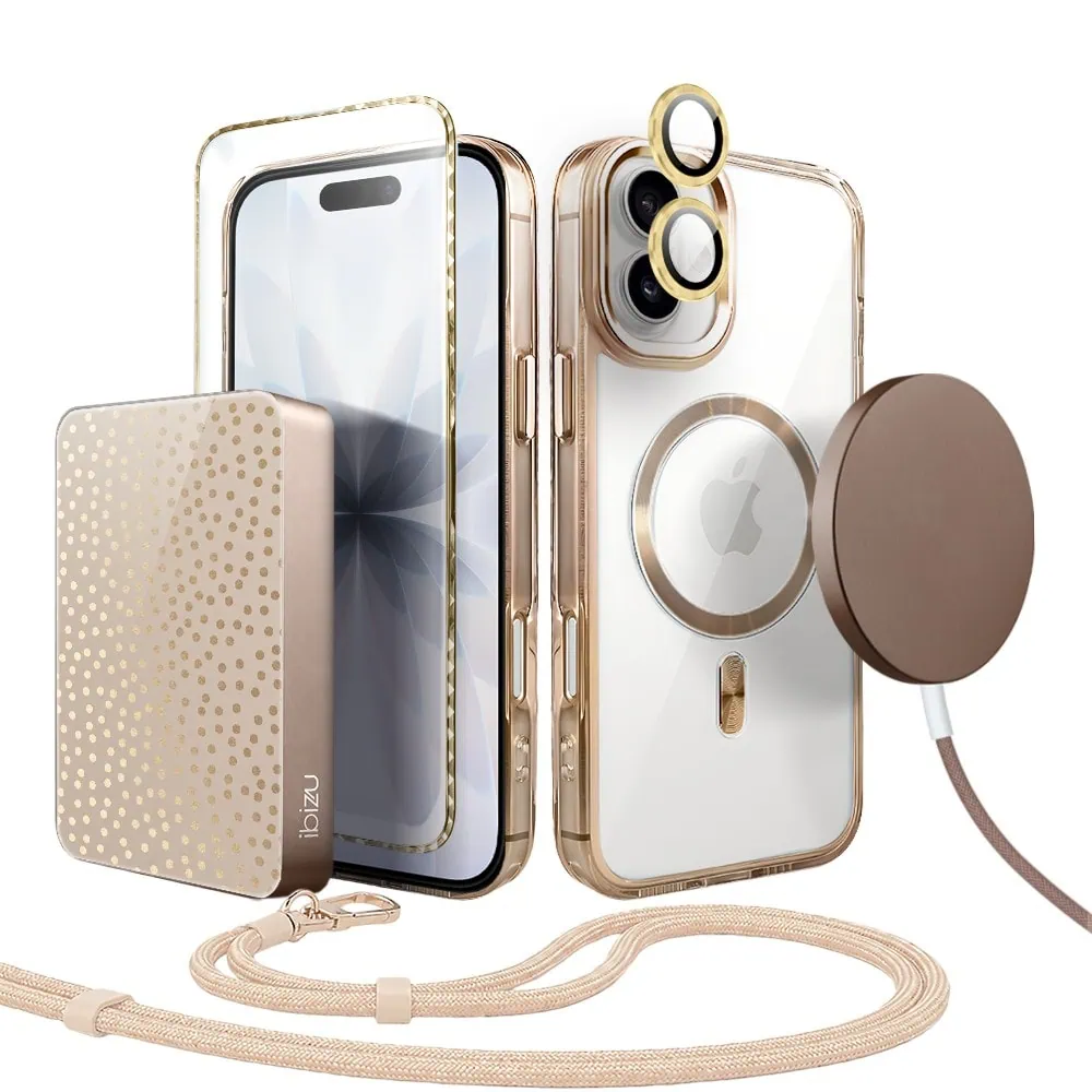 Perfect Match do iPhone 17 – zestaw Super Hybrid + akcesoria, pustynny brąz (1)