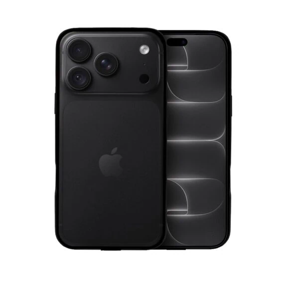 bumper do iphone 18 pro max, metal slim, metalowa ramka ochronna, czarny