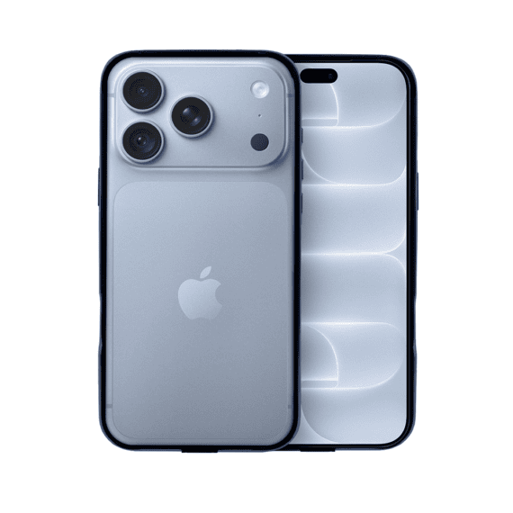 bumper do iphone 18 pro max, metal slim, metalowa ramka ochronna, granatowy