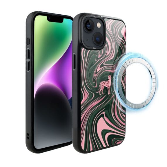 Etui do iPhone 14 IBIZU DropGuard Matt z MagSafe, Bella Fantasia, Dzika pantera (7)