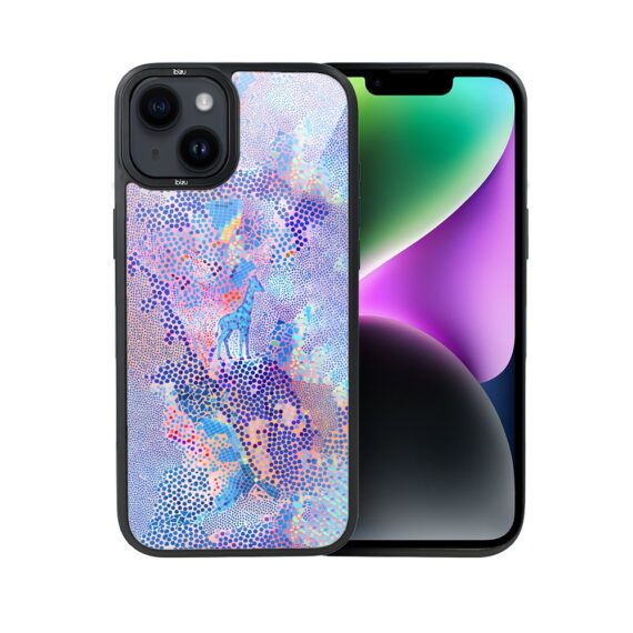 Etui do iPhone 14 IBIZU DropGuard Matt z MagSafe, Bella Fantasia, Mozaikowa żyrafa (1)