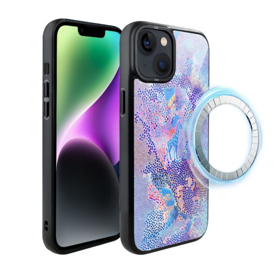 Etui do iPhone 14 IBIZU DropGuard Matt z MagSafe, Bella Fantasia, Mozaikowa żyrafa (7)
