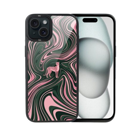 Etui do iPhone 15 IBIZU DropGuard Matt z MagSafe, Bella Fantasia, Dzika pantera (1)