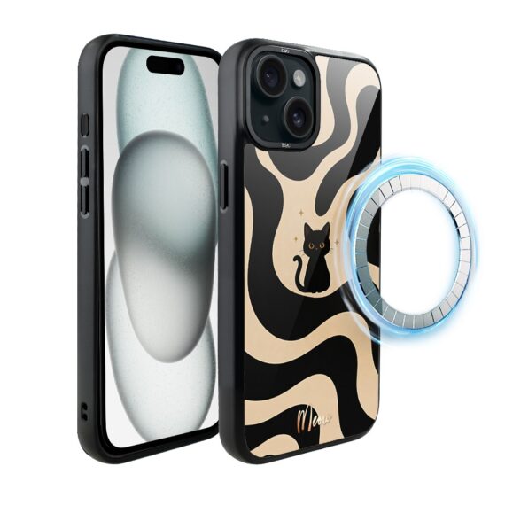 Etui do iPhone 15 IBIZU DropGuard Matt z MagSafe, Bella Fantasia, Słodkie miau (7)