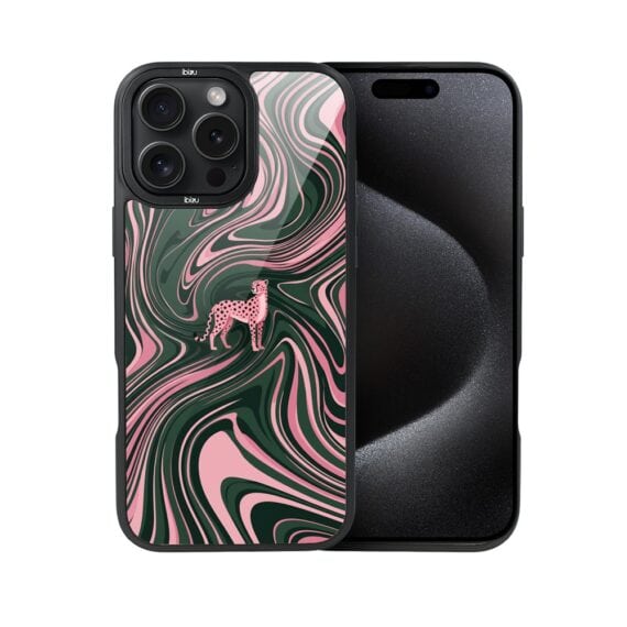 Etui do iPhone 15 Pro IBIZU DropGuard Matt z MagSafe, Bella Fantasia, Dzika pantera (1)