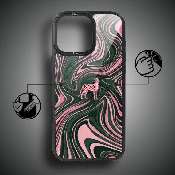 Etui do iPhone 15 Pro IBIZU DropGuard Matt z MagSafe, Bella Fantasia, Dzika pantera (8)