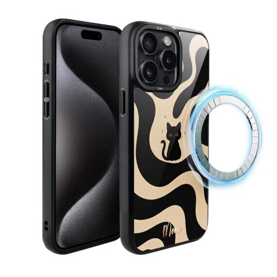Etui do iPhone 15 Pro IBIZU DropGuard Matt z MagSafe, Bella Fantasia, Słodkie miau (7)