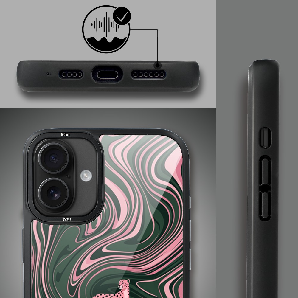 Etui do iPhone 16 IBIZU DropGuard Matt z MagSafe, Bella Fantasia, Dzika pantera (5)