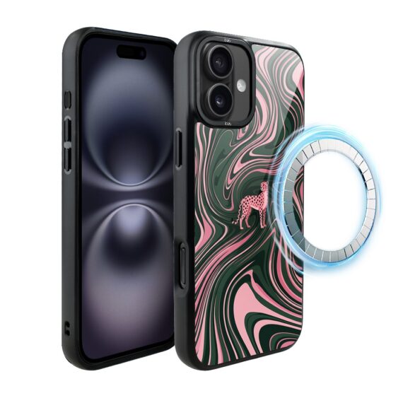 Etui do iPhone 16 IBIZU DropGuard Matt z MagSafe, Bella Fantasia, Dzika pantera (7)
