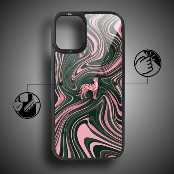 Etui do iPhone 16 IBIZU DropGuard Matt z MagSafe, Bella Fantasia, Dzika pantera (8)