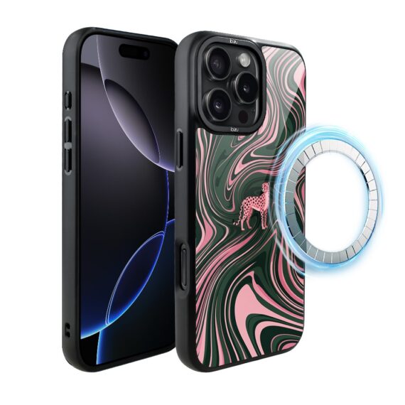 Etui do iPhone 16 Pro IBIZU DropGuard Matt z MagSafe, Bella Fantasia, Dzika pantera (7)