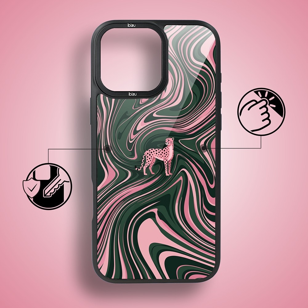 Etui do iPhone 17 IBIZU DropGuard Matt z MagSafe, Bella Fantasia, Dzika pantera (6)