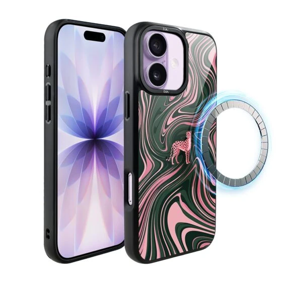 Etui do iPhone 17 IBIZU DropGuard Matt z MagSafe, Bella Fantasia, Dzika pantera (7)
