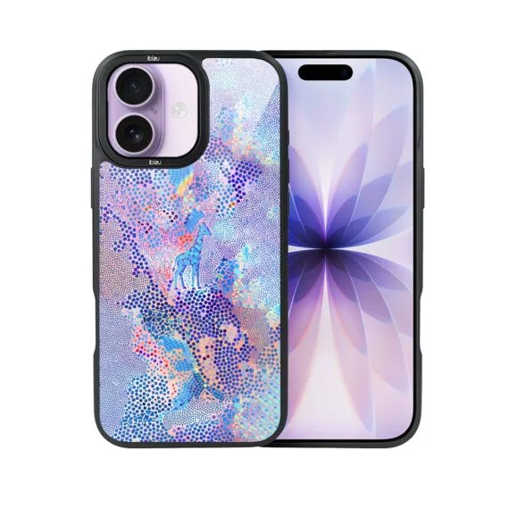 Etui do iPhone 17 IBIZU DropGuard Matt z MagSafe, Bella Fantasia, Mozaikowa żyrafa (8)