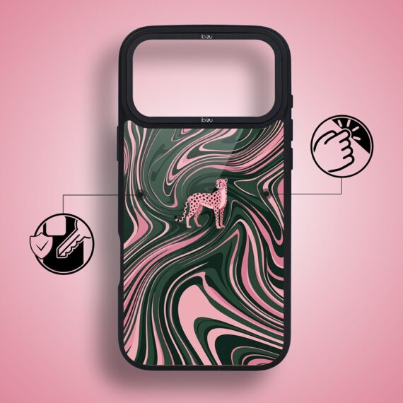 Etui do iPhone 17 Pro IBIZU DropGuard Matt z MagSafe, Bella Fantasia, Dzika pantera (6)