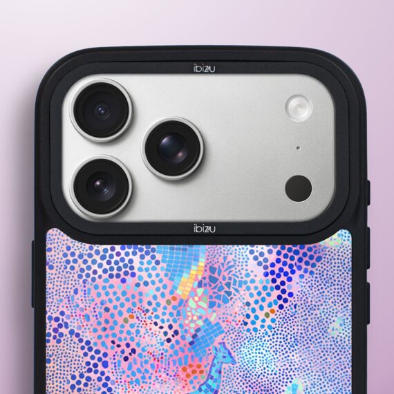Etui do iPhone 17 Pro IBIZU DropGuard Matt z MagSafe, Bella Fantasia, Mozaikowa żyrafa (1)