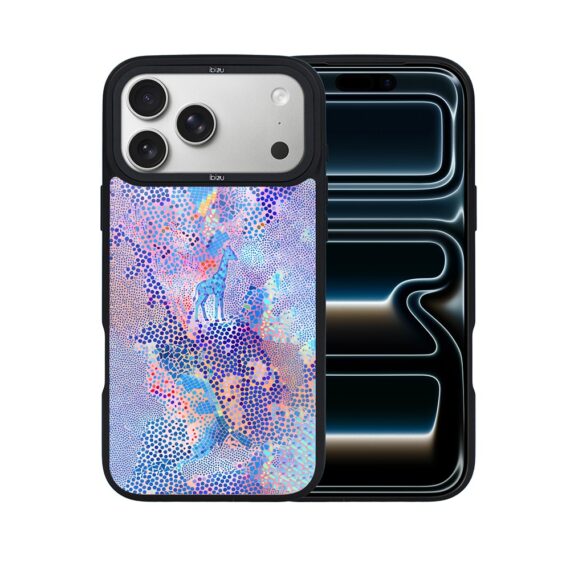 Etui do iPhone 17 Pro IBIZU DropGuard Matt z MagSafe, Bella Fantasia, Mozaikowa żyrafa (8)