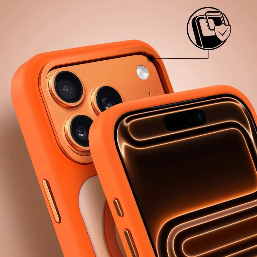 etui do iphone 17 pro ibizu guardabella z magsafe, pomarańczowe