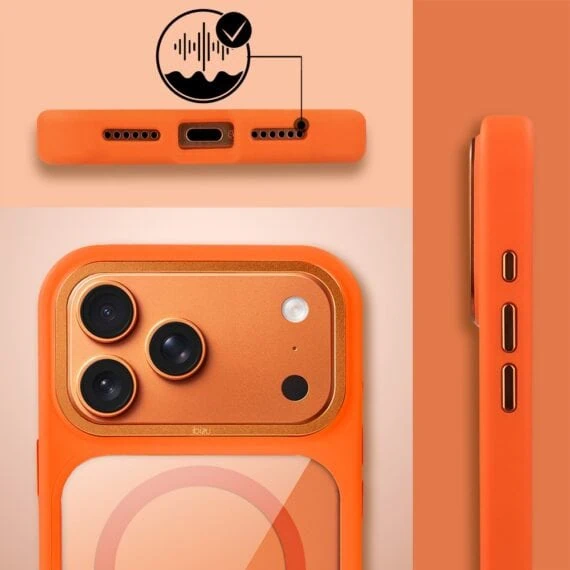 etui do iphone 17 pro ibizu guardabella z magsafe, pomarańczowe