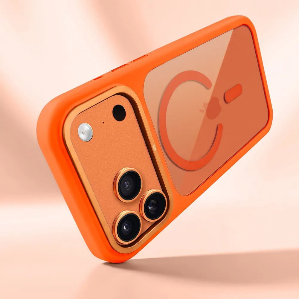 etui do iphone 17 pro ibizu guardabella z magsafe, pomarańczowe