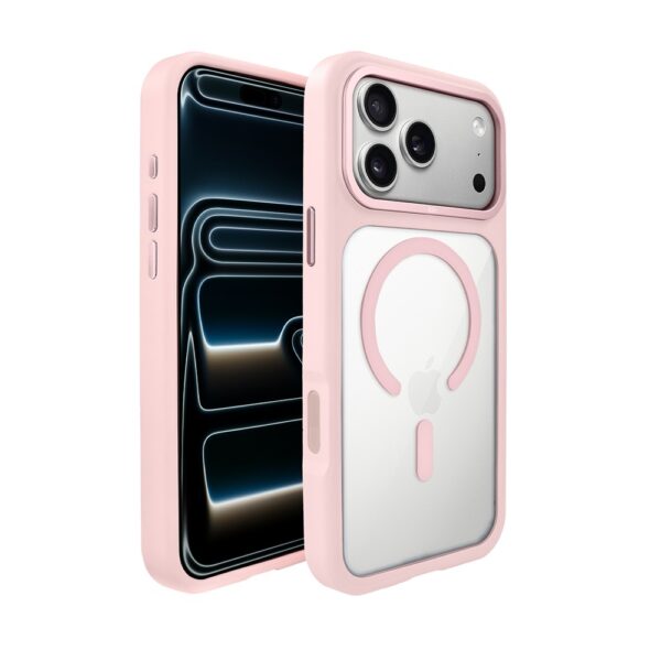 Etui do iPhone 17 Pro IBIZU GuardaBella z MagSafe, różowe