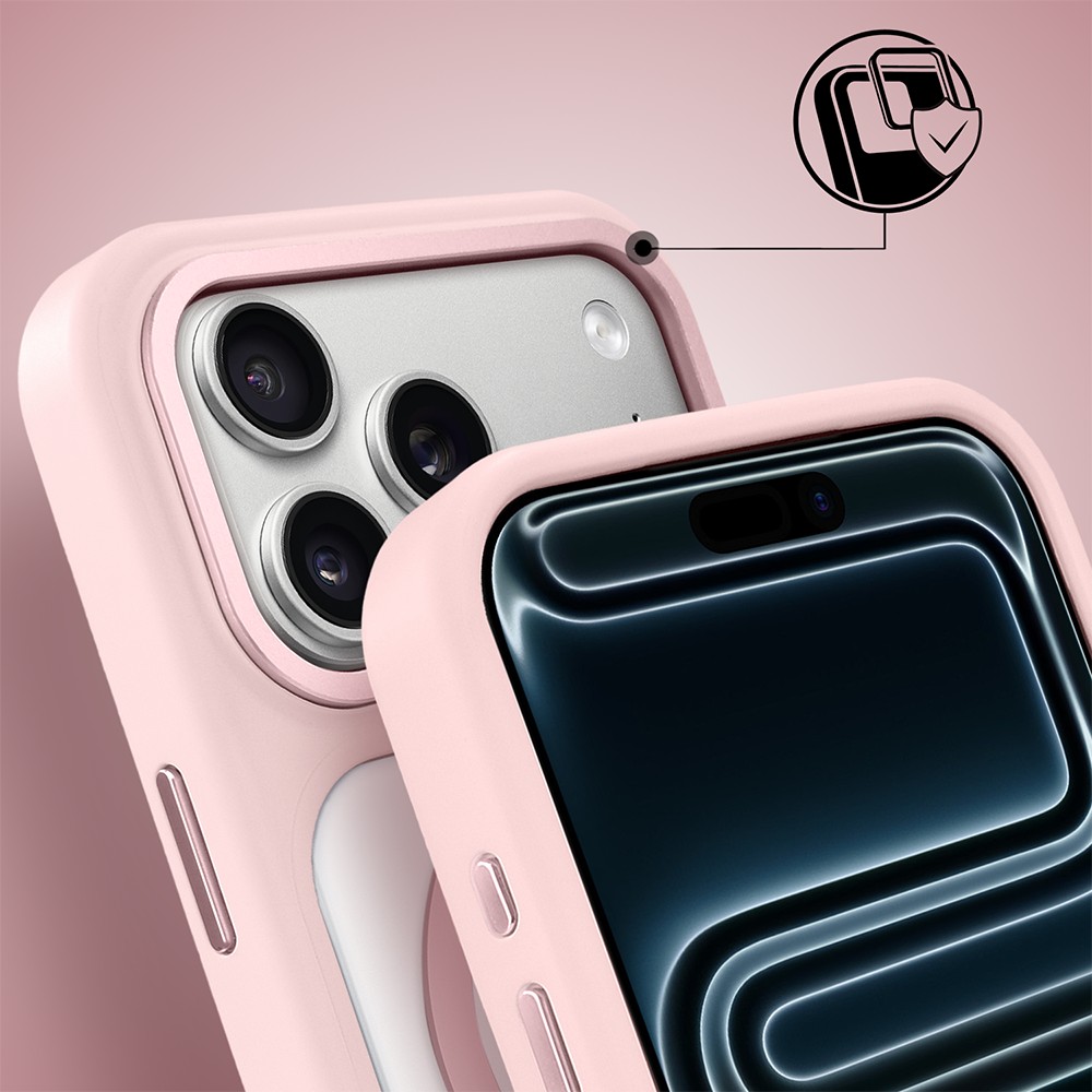etui do iphone 17 pro ibizu guardabella z magsafe, różowe