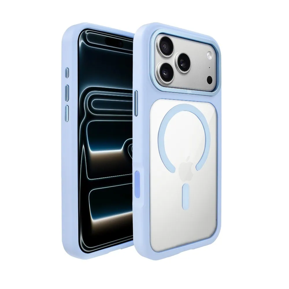 Etui do iPhone 17 Pro IBIZU GuardaBella z MagSafe, błękit lodowca