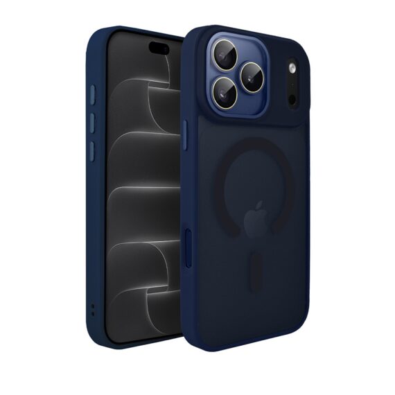 etui do iphone 18 pro color flush z magsafe, z osłoną aparatu, granatowe