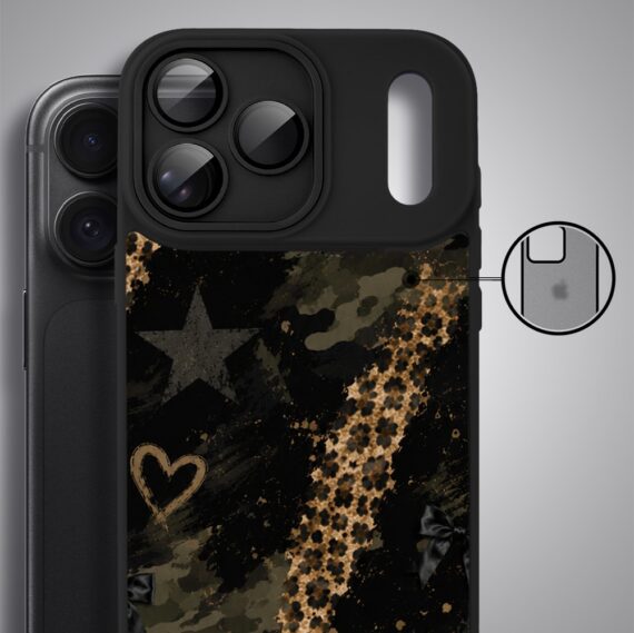 etui do iphone 18 pro color flush z magsafe, z osłoną aparatu, nocna rebeliantka, czarne