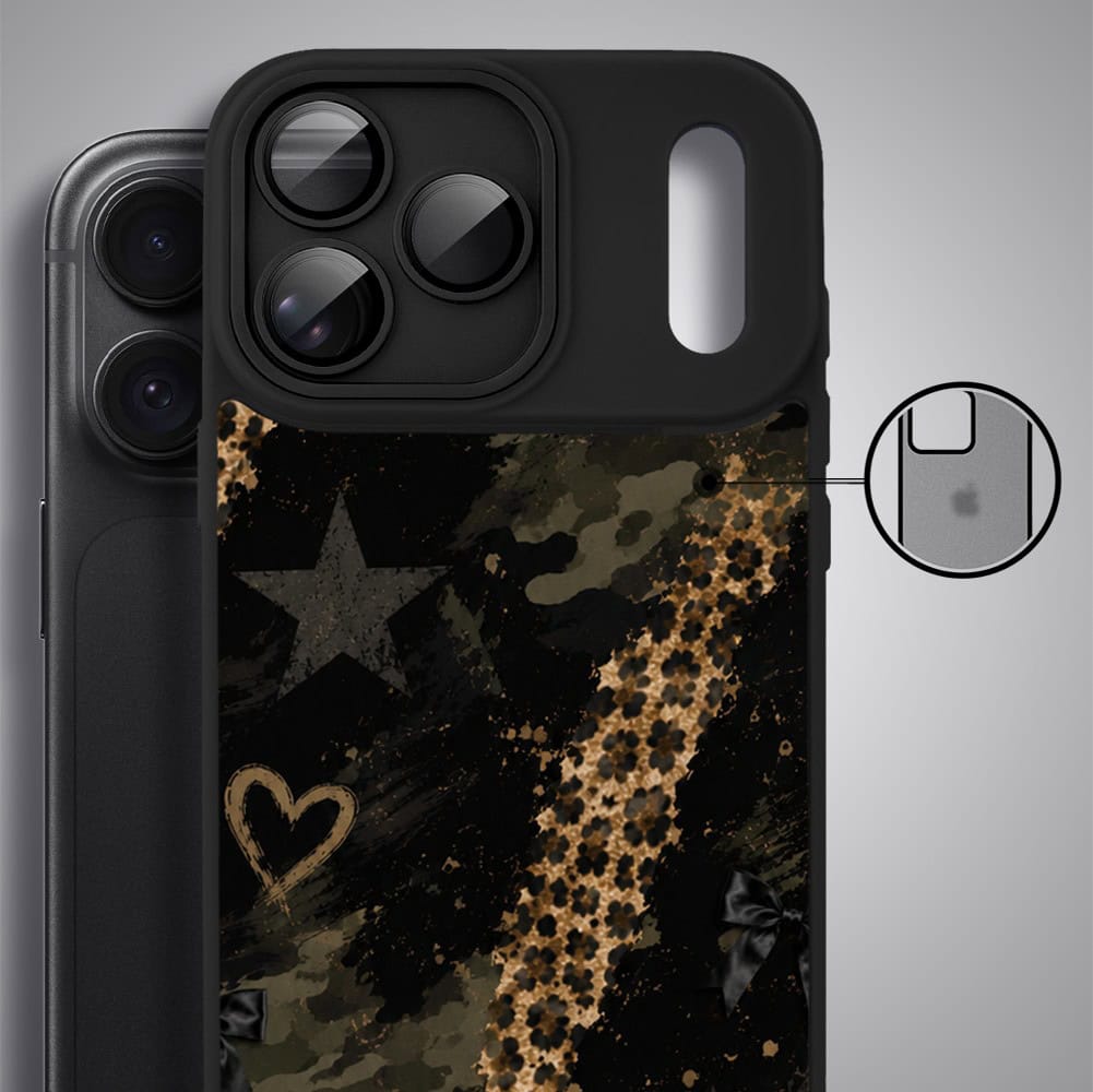 etui do iphone 18 pro color flush z magsafe, z osłoną aparatu, nocna rebeliantka, czarne