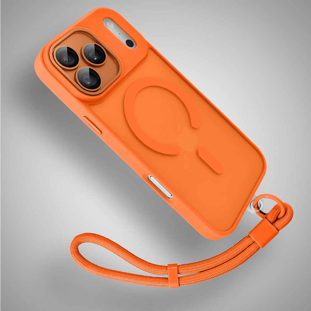 etui do iphone 18 pro color flush z magsafe, z osłoną aparatu, pomarańczowe