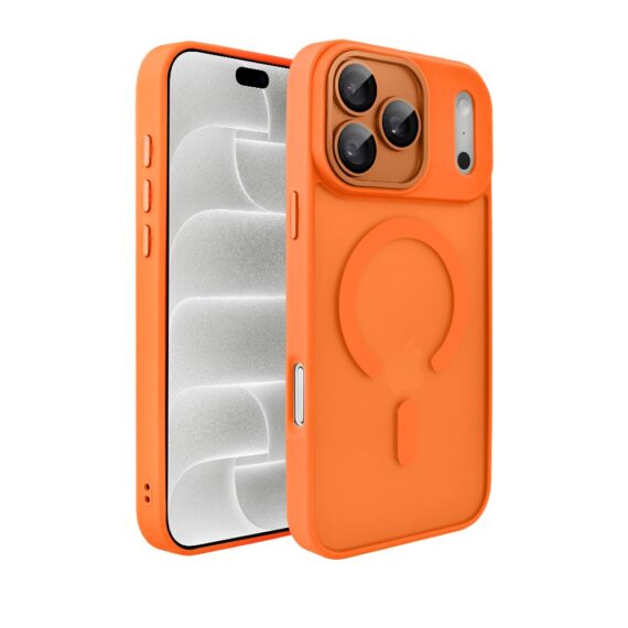 etui do iphone 18 pro color flush z magsafe, z osłoną aparatu, pomarańczowe