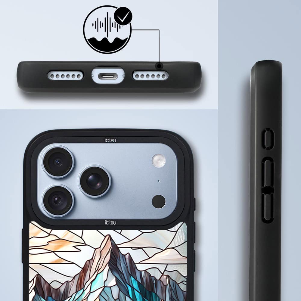 etui do iphone 18 pro ibizu dropguard matt z magsafe, barwy szkła, górski potok