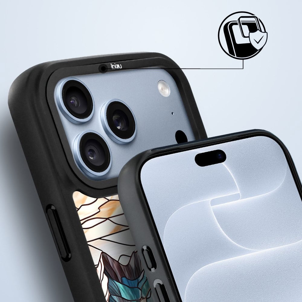 etui do iphone 18 pro ibizu dropguard matt z magsafe, barwy szkła, górski potok