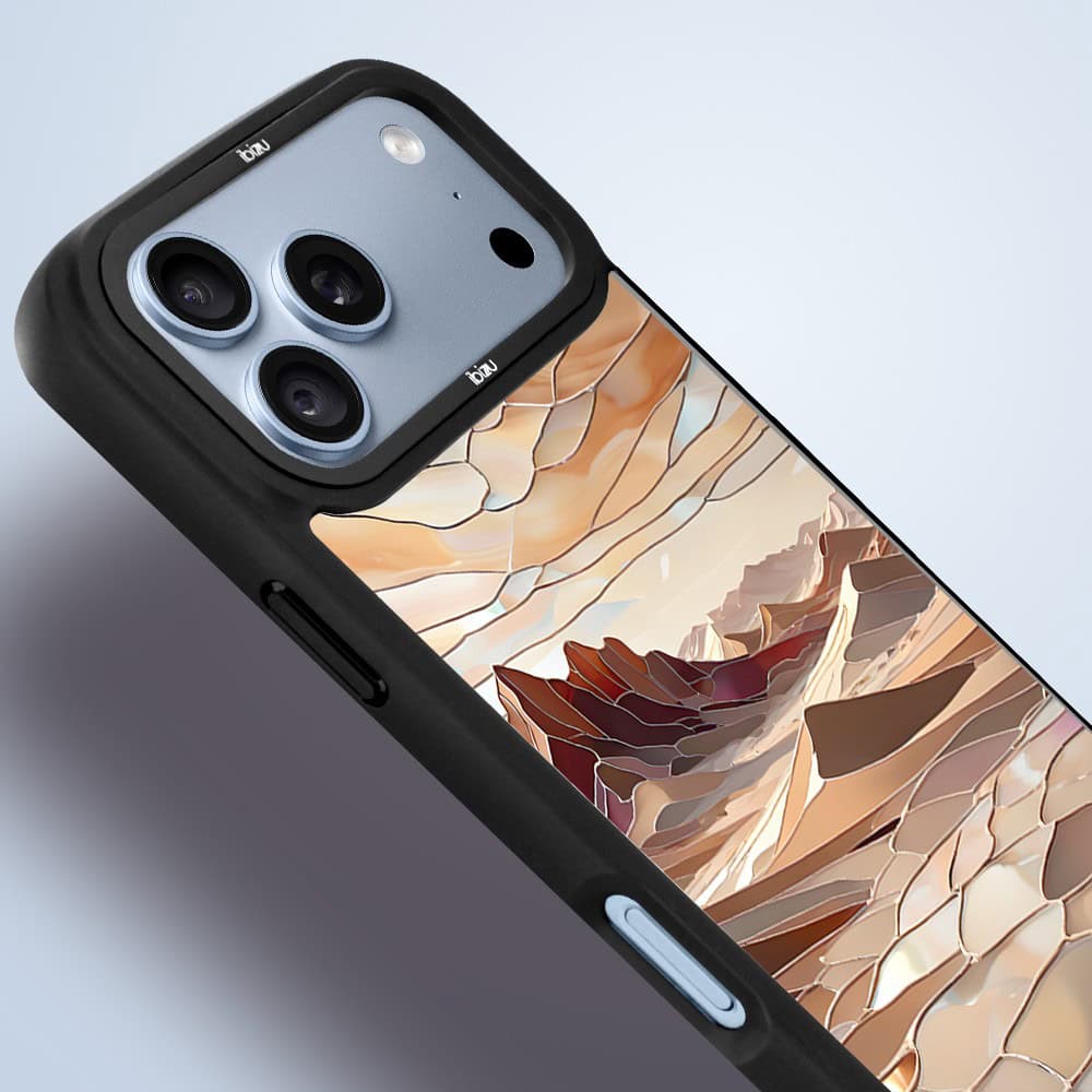 etui do iphone 18 pro ibizu dropguard matt z magsafe, barwy szkła, pustynny spokój