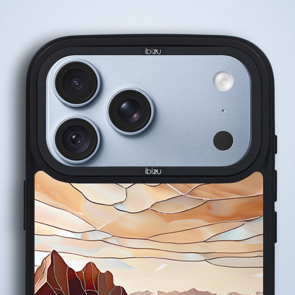 etui do iphone 18 pro ibizu dropguard matt z magsafe, barwy szkła, pustynny spokój