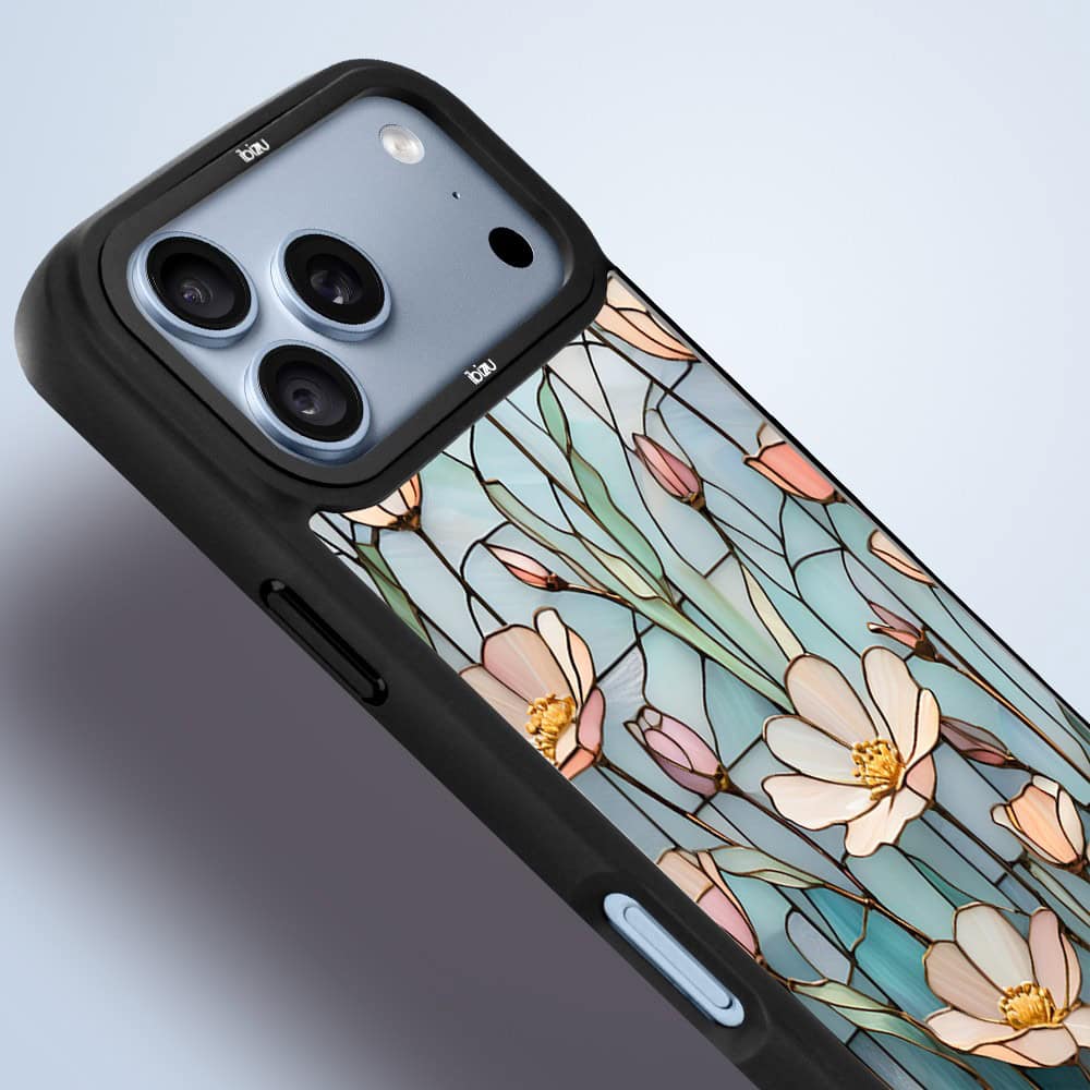 etui do iphone 18 pro ibizu dropguard matt z magsafe, barwy szkła, szept kwiatów polnych