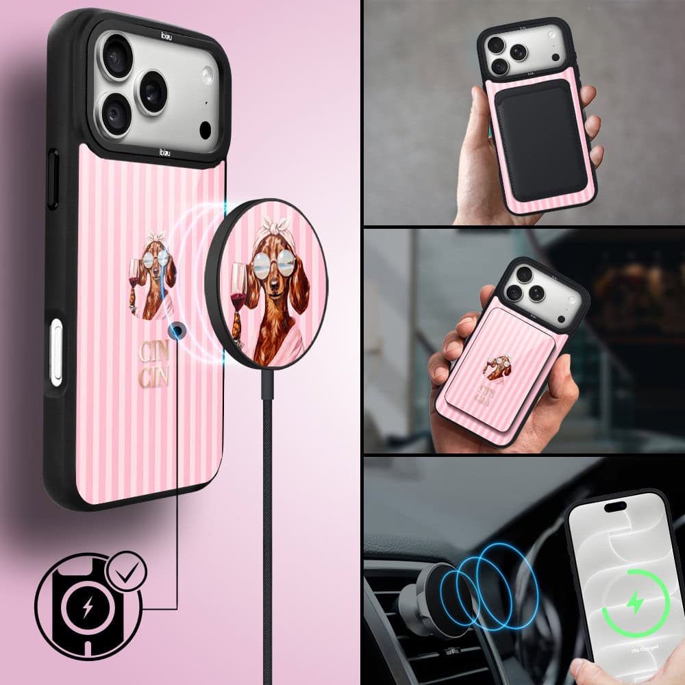 etui do iphone 18 pro ibizu dropguard matt z magsafe, bella fantasia, cin cin bella