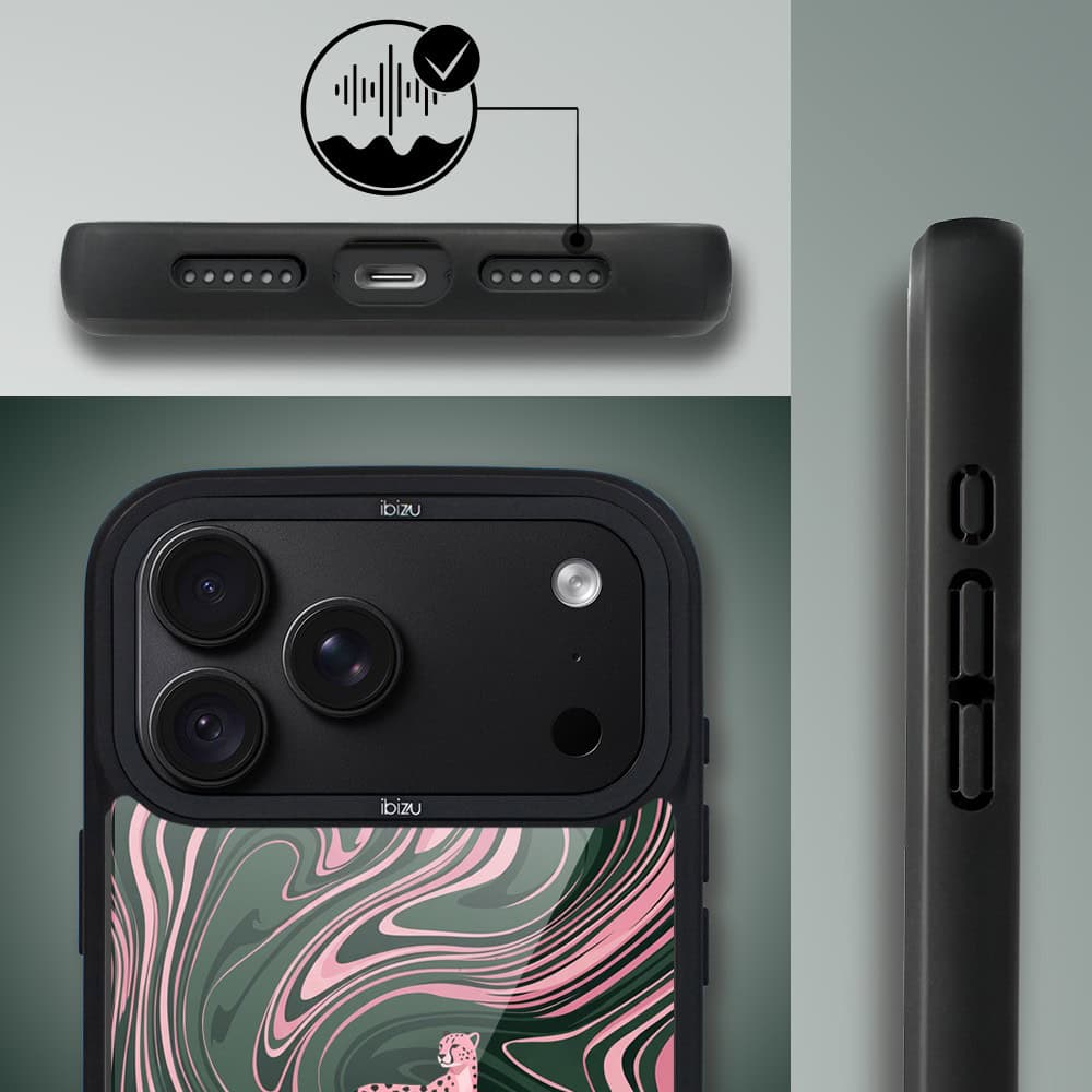 etui do iphone 18 pro ibizu dropguard matt z magsafe, bella fantasia, dzika pantera