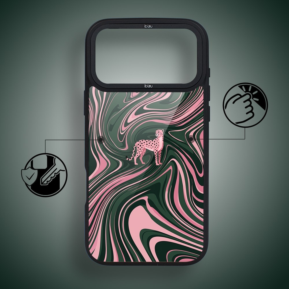 etui do iphone 18 pro ibizu dropguard matt z magsafe, bella fantasia, dzika pantera