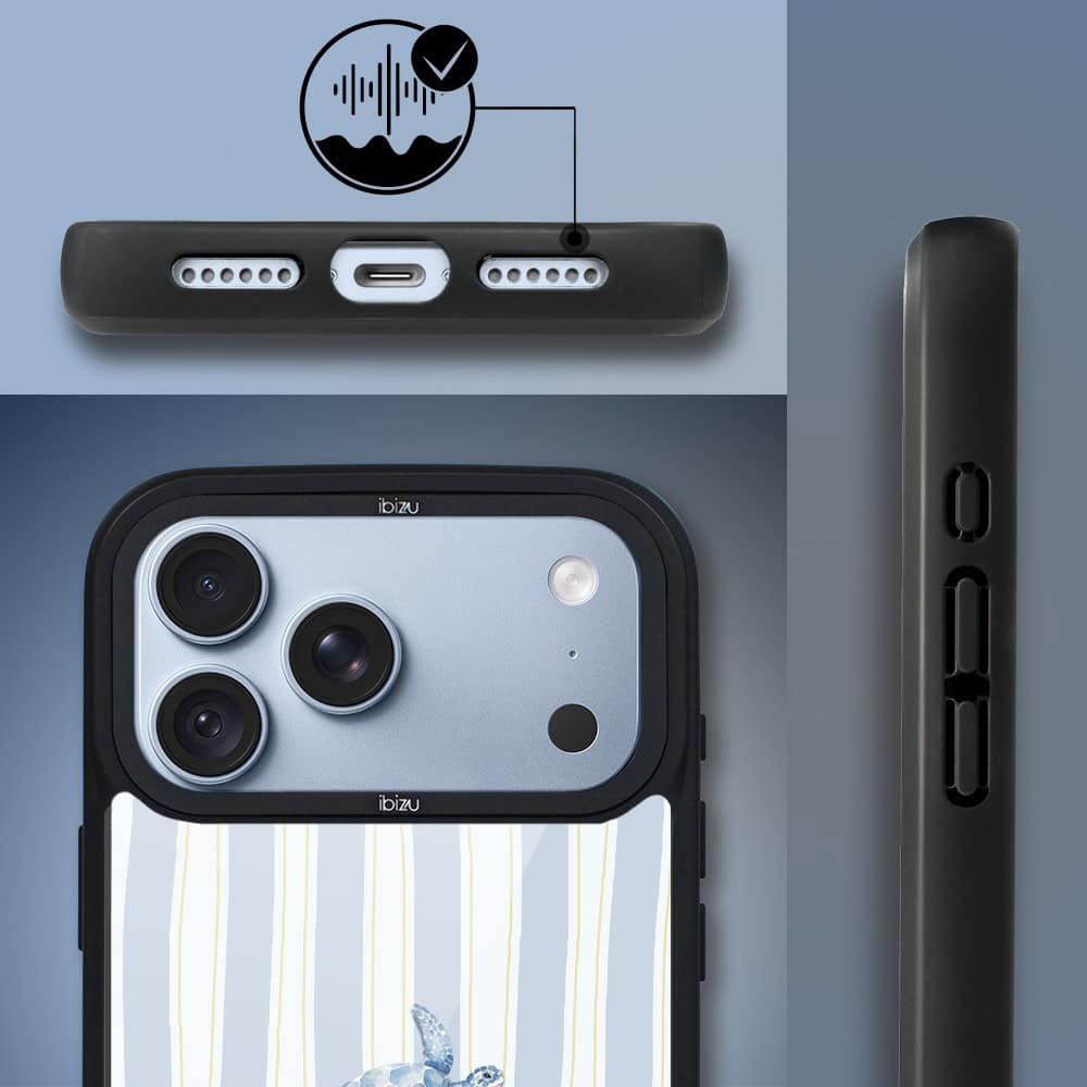 etui do iphone 18 pro ibizu dropguard matt z magsafe, bella fantasia, grecki żółw