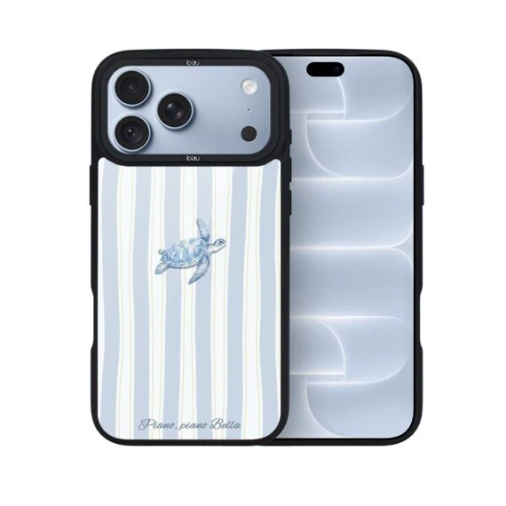 etui do iphone 18 pro ibizu dropguard matt z magsafe, bella fantasia, grecki żółw