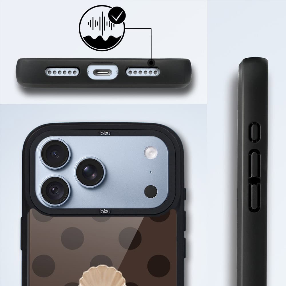 etui do iphone 18 pro ibizu dropguard matt z magsafe, bella fantasia, kawowa perła