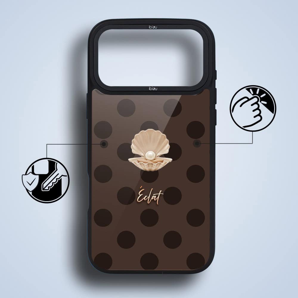 etui do iphone 18 pro ibizu dropguard matt z magsafe, bella fantasia, kawowa perła